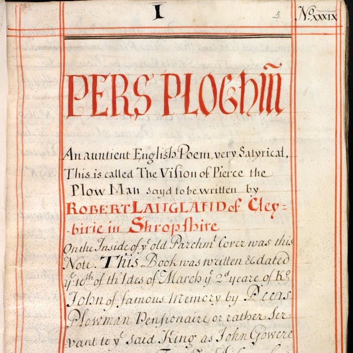 Piers Plowman - Medieval poetic masterpiece