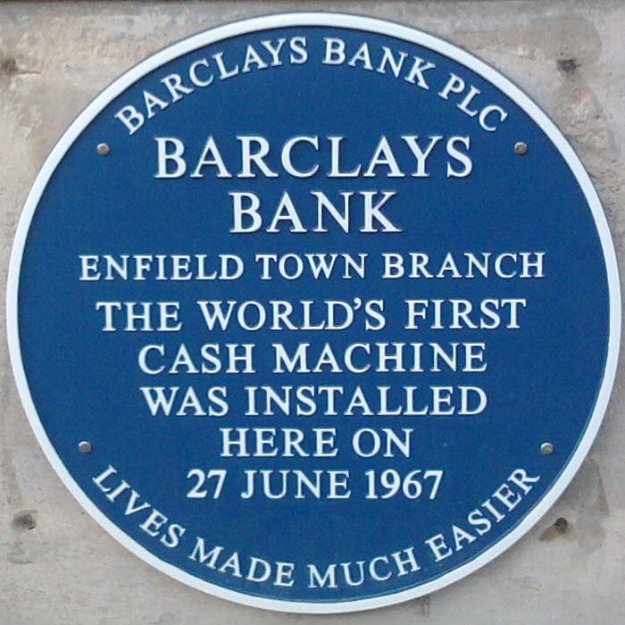 The First ATM