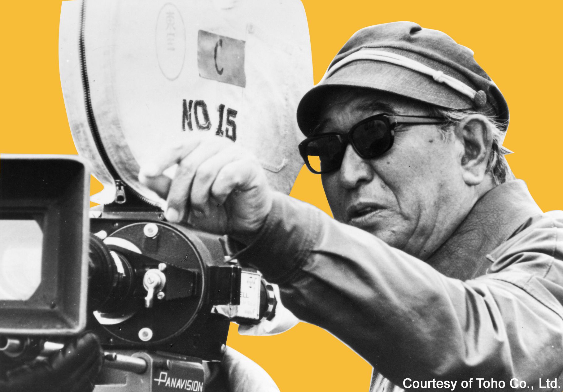 a picture of Akira Kurosawa directing
