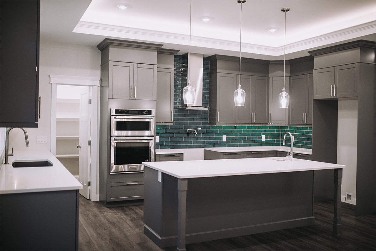 custom build home kitchen