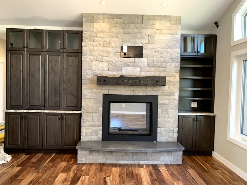 custom home fireplace