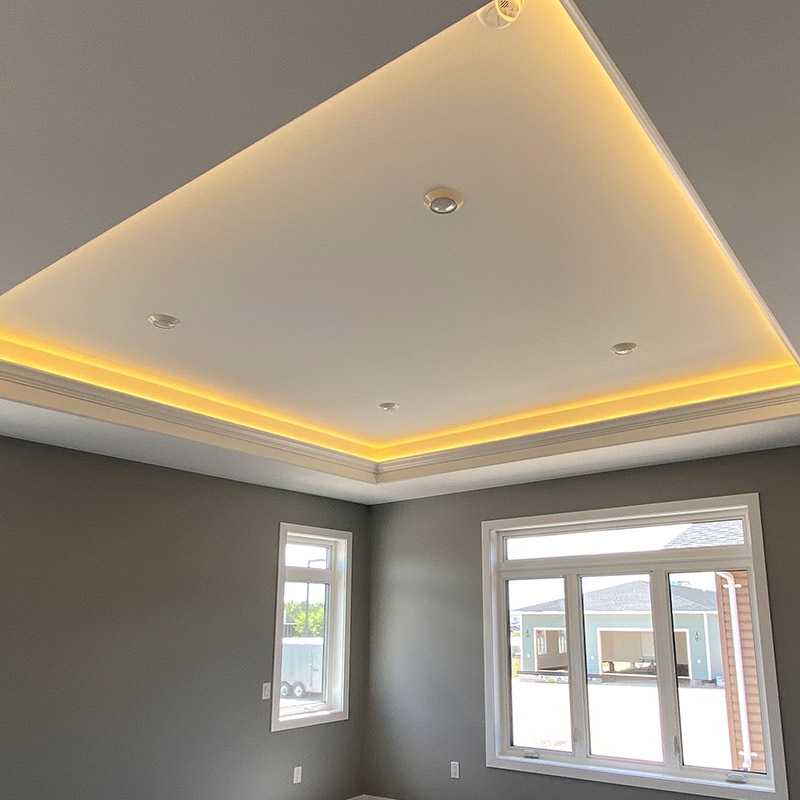 north dakota pre built home tray ceiling