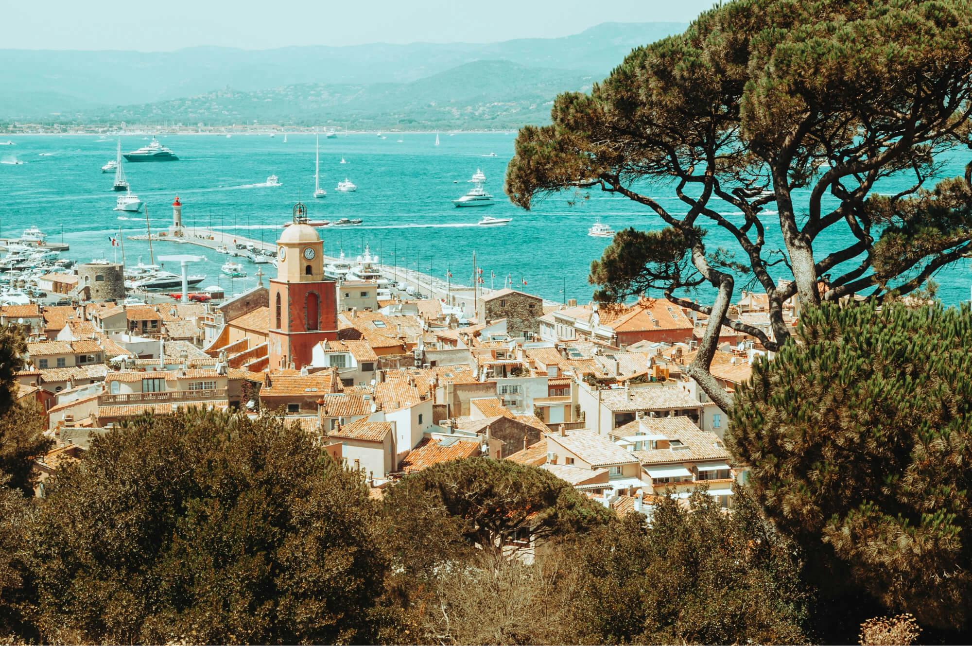 Vue sur la baie de Saint-Tropez