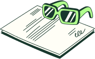 illustration contrat et lunettes
