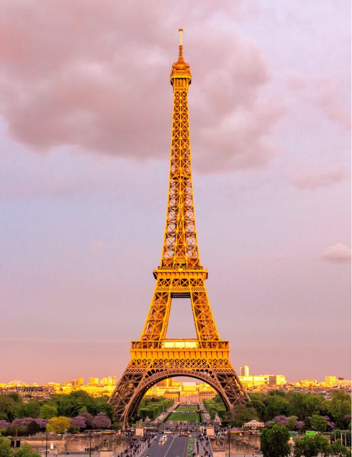 Vue de la tour Eiffel à Paris
