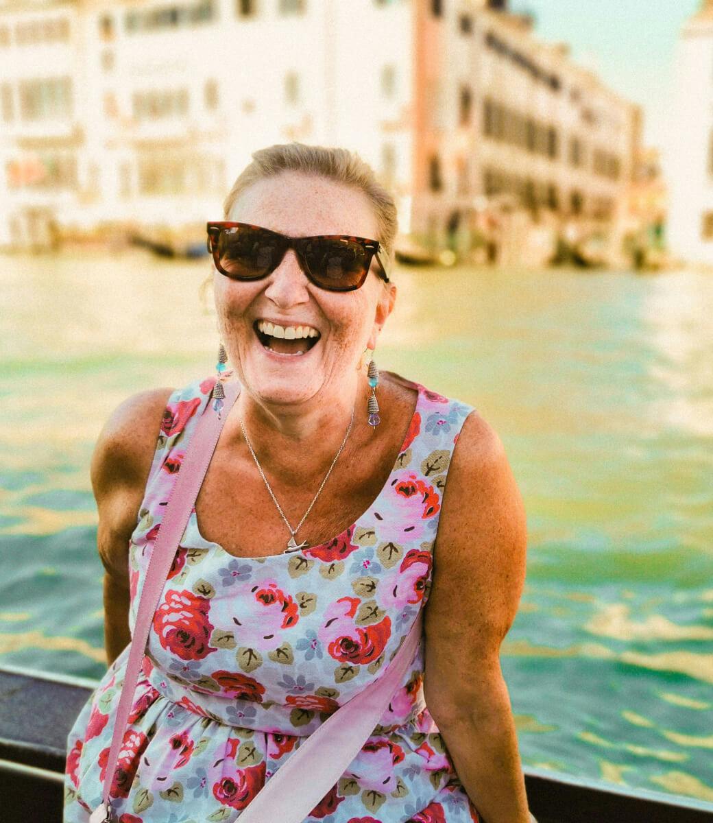 Femme de 70 ans à Venise