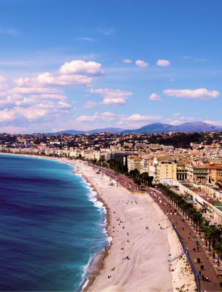 photo de la plage de Nice