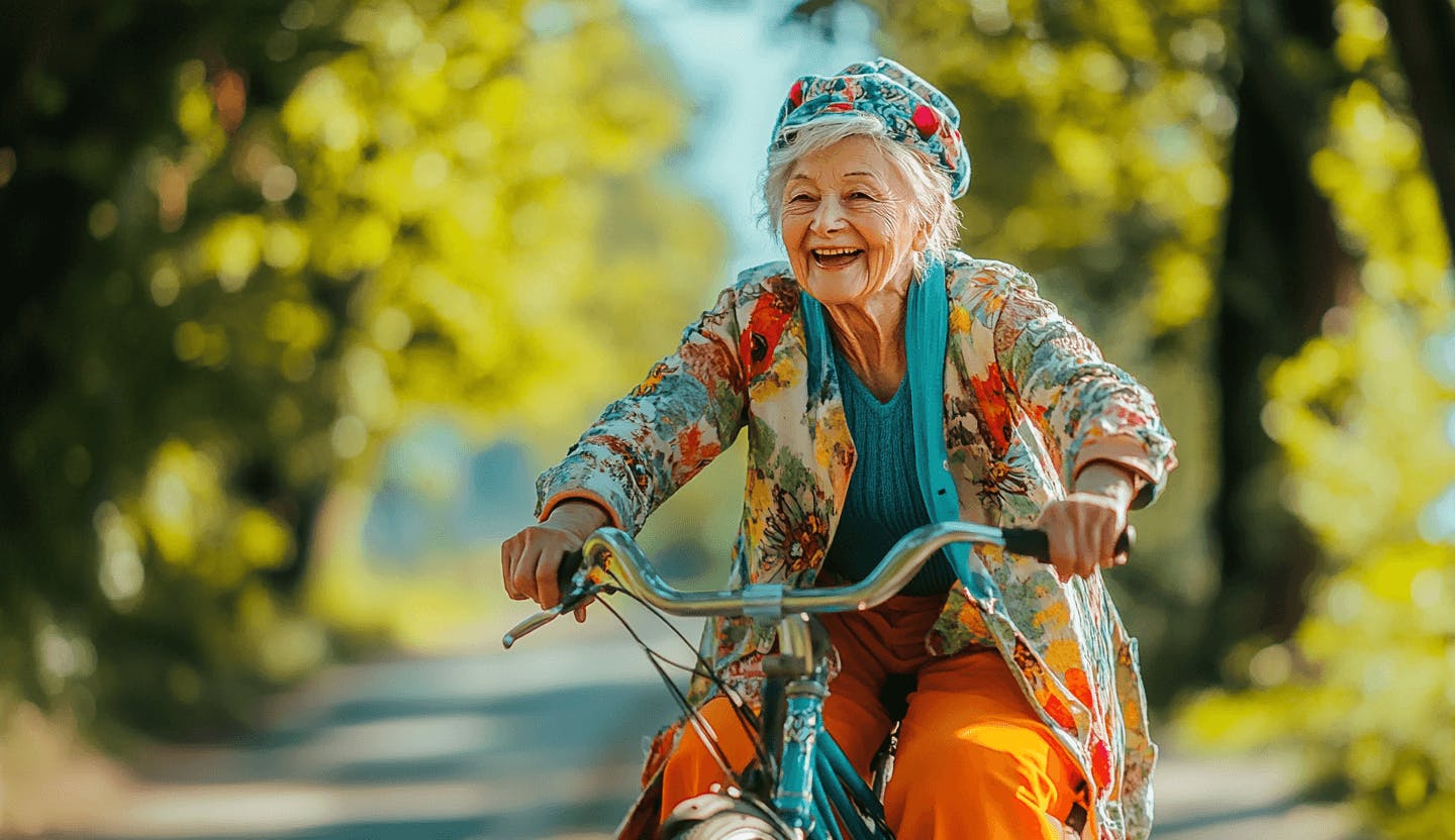 femme vélo