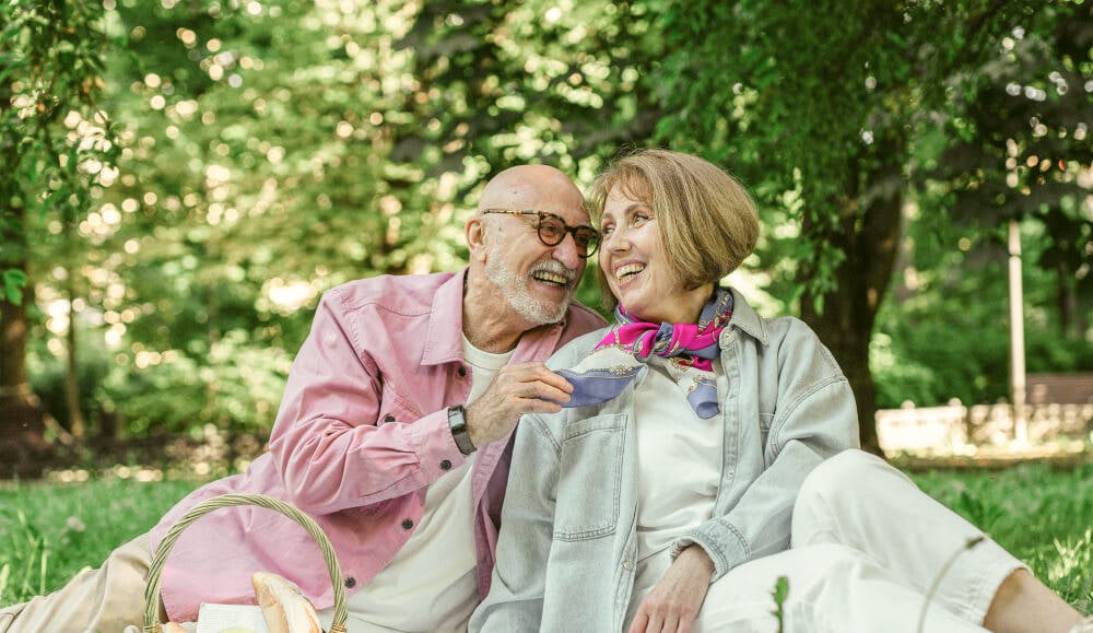 couple de retraités heureux