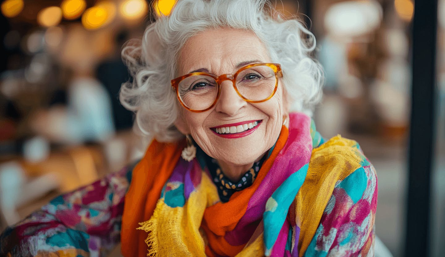femme avec un beau sourire