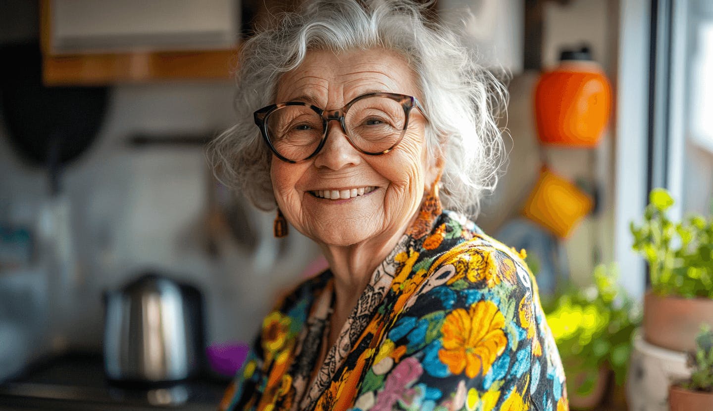 femme avec un beau sourire