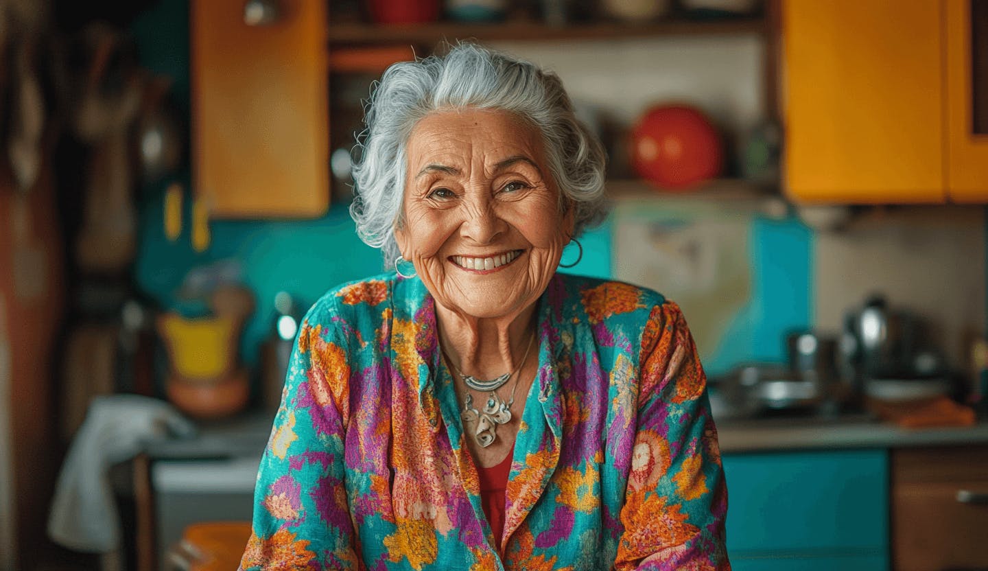 femme souriante