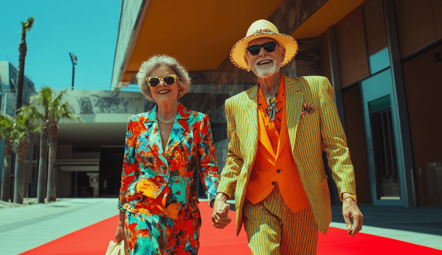 couple tapis rouge