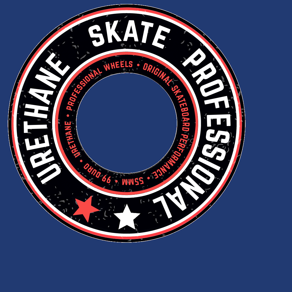 Navy coloured skateboard wheels