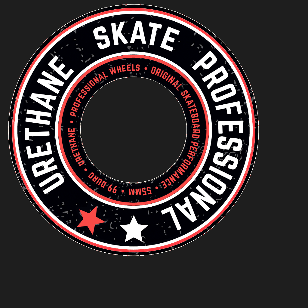 Black coloured skateboard wheels