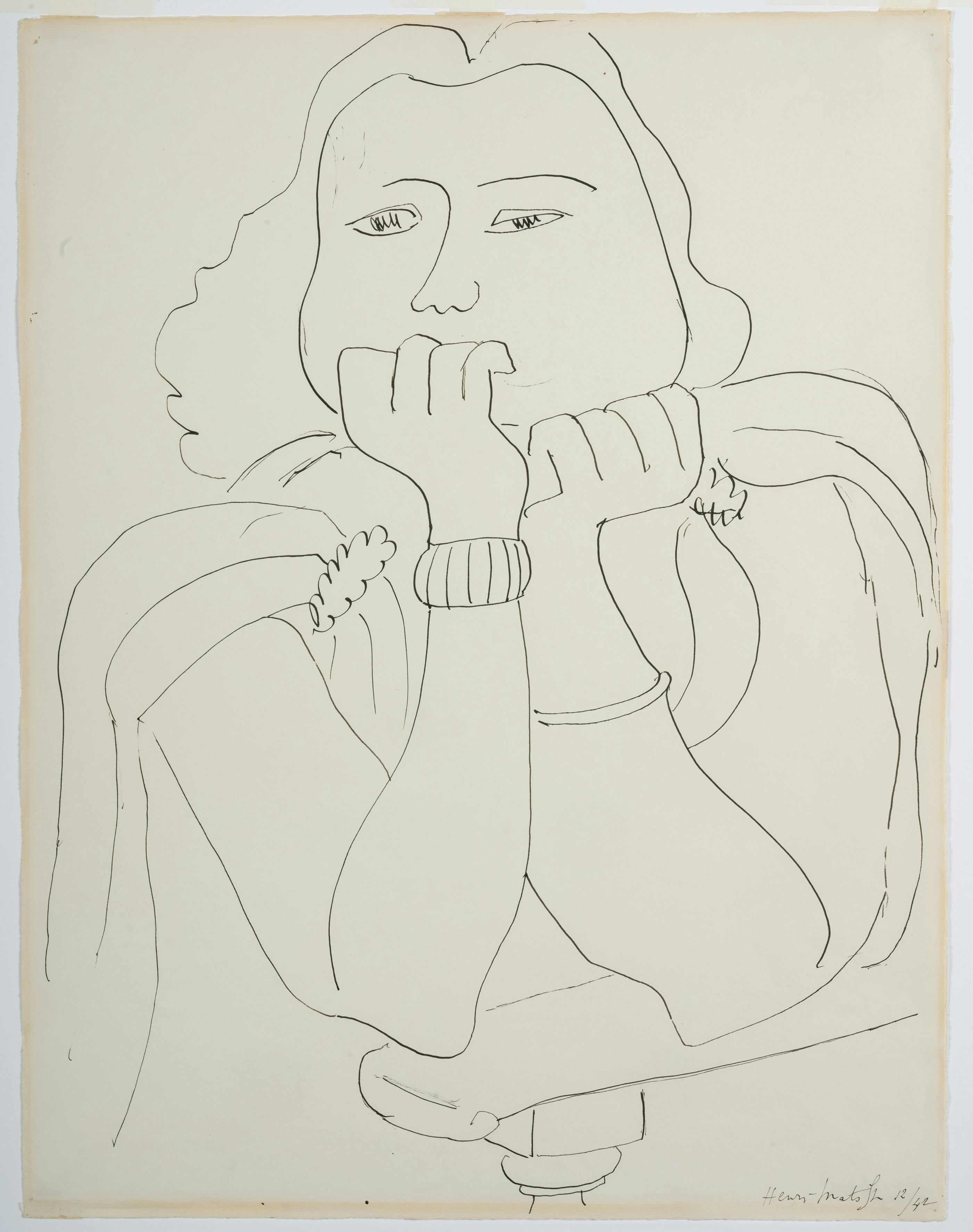 Henri Matisse målning av Monique Bourgeois