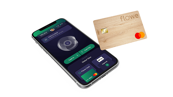 App Flowe su smartphone e Flowe Card