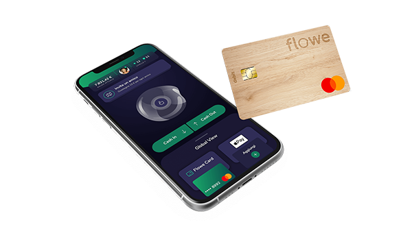 App Flowe su smartphone e Flowe Card
