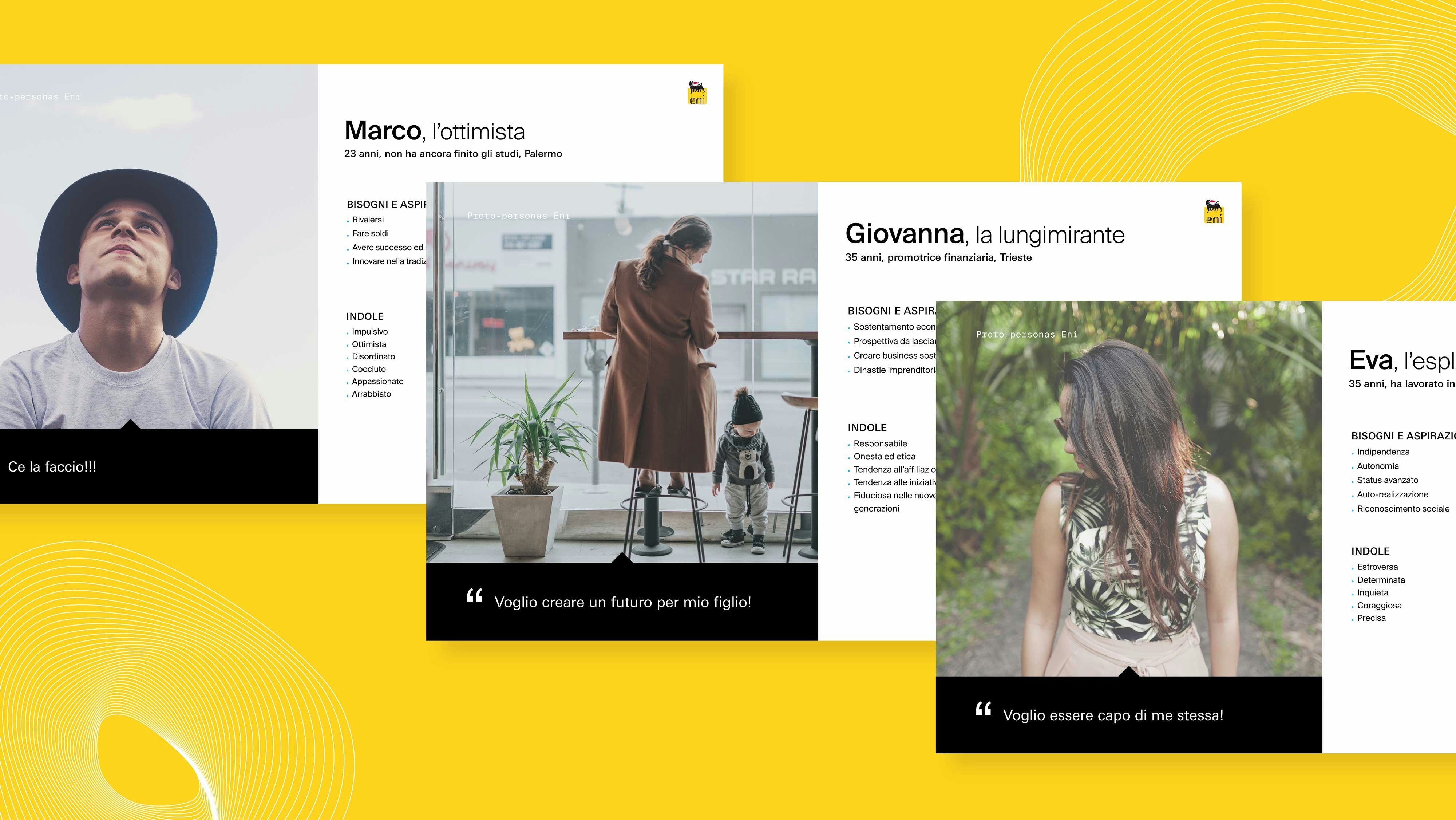 Three archetypes defining the target audience identified