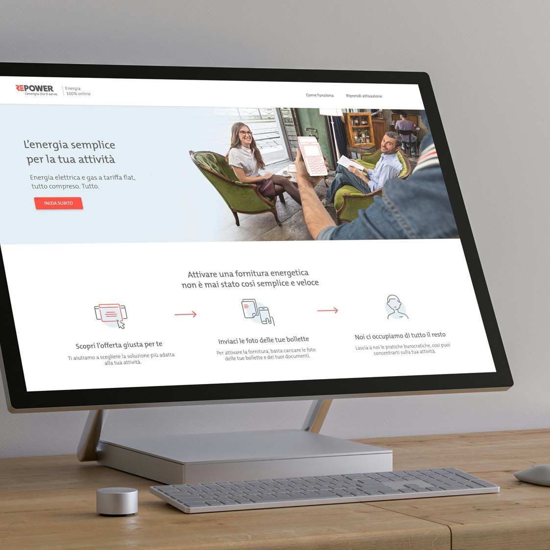 Sketchin Services, Strategy and business design - Piattaforma Repower con la nuova offerta energetica