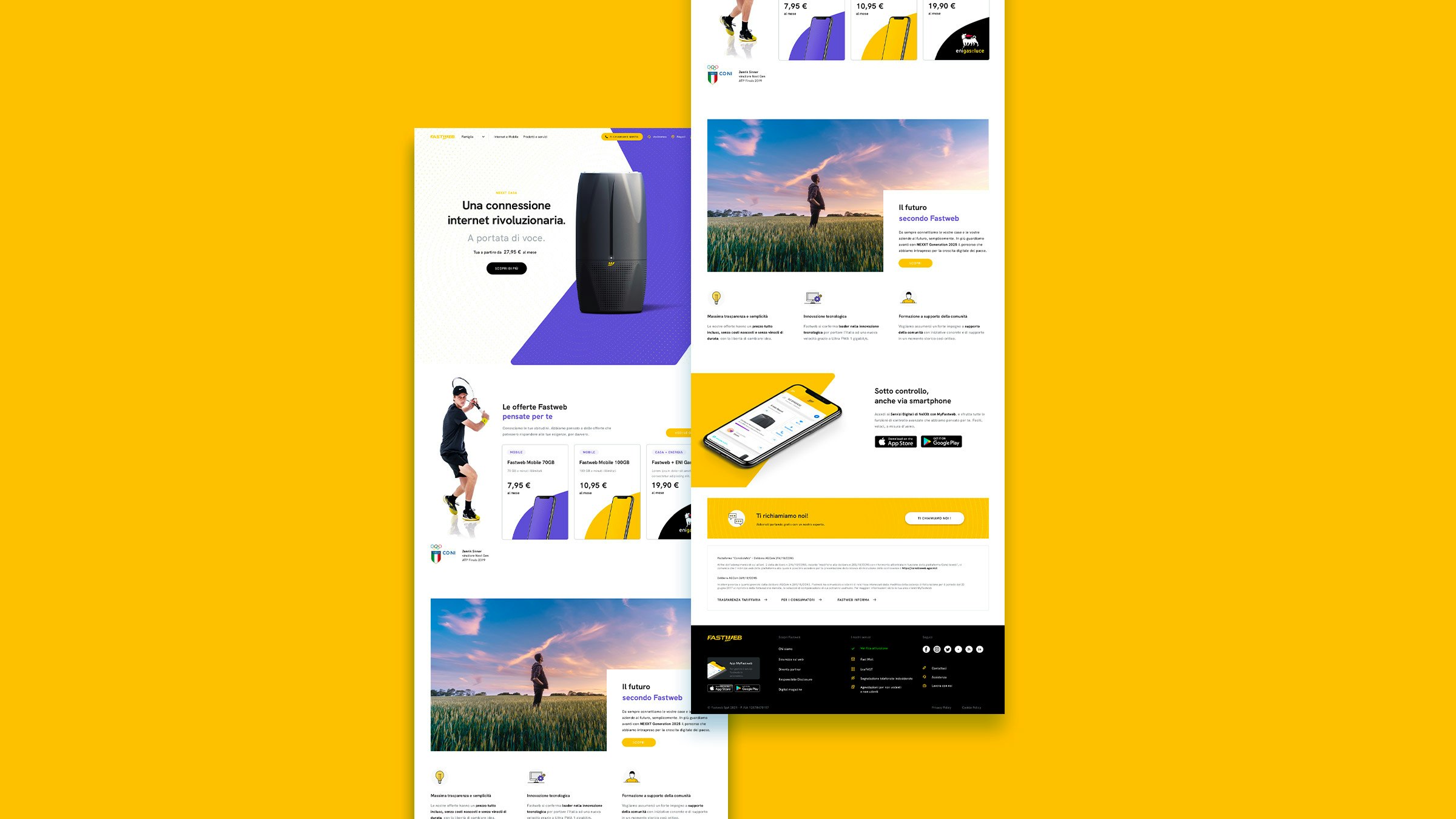Product promotion page interface