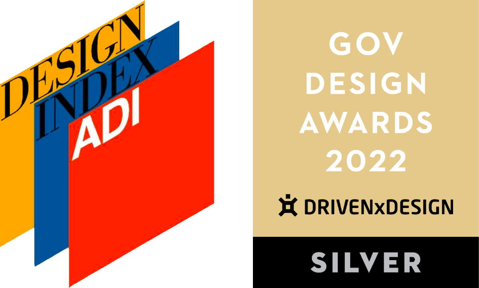 Loghi di Design Index Adi, Gov Design e IF Design awards.