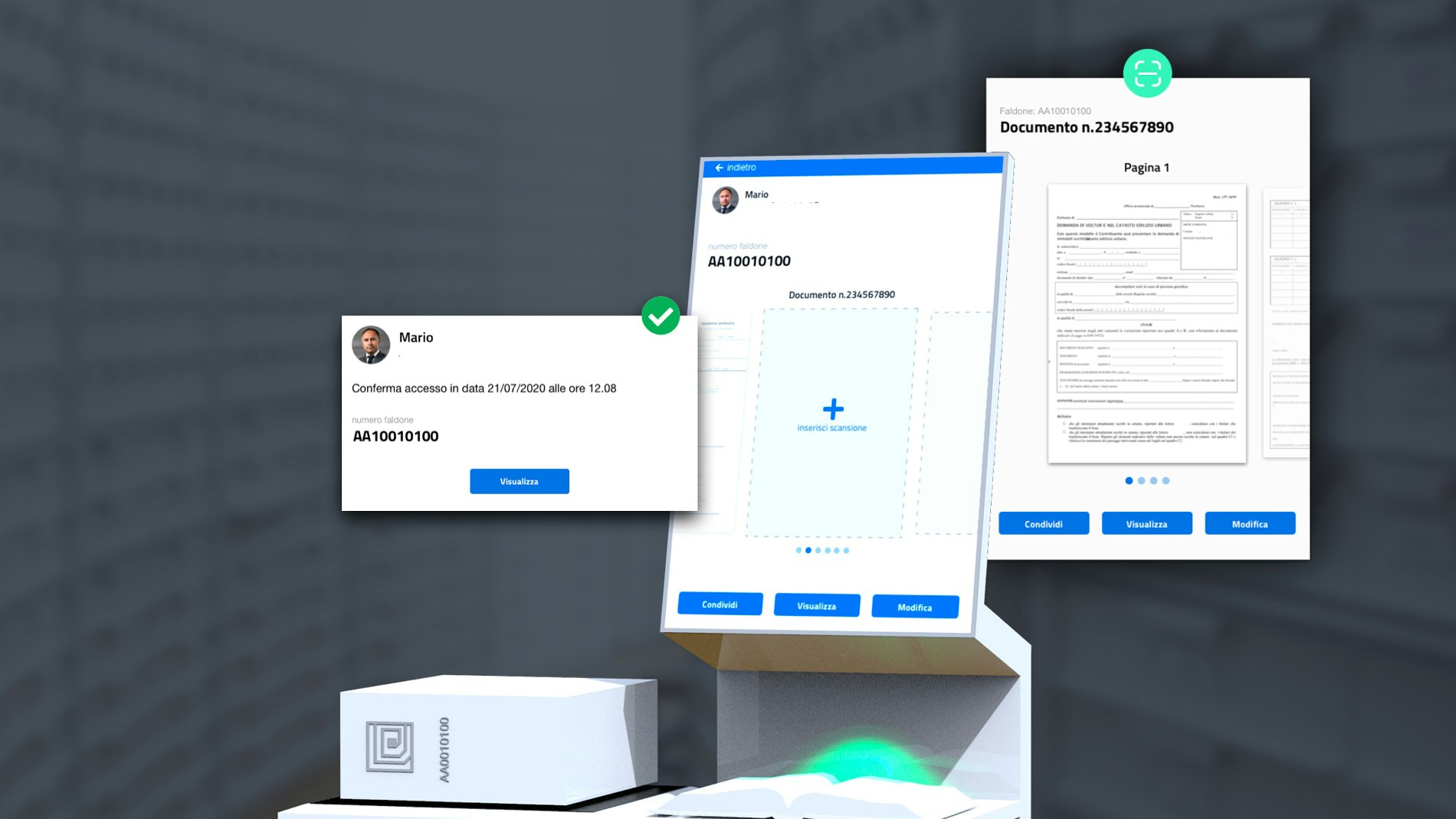 Sketchin - New Archives for Public Administration - Scanning of documents for inclusion in the digital folder