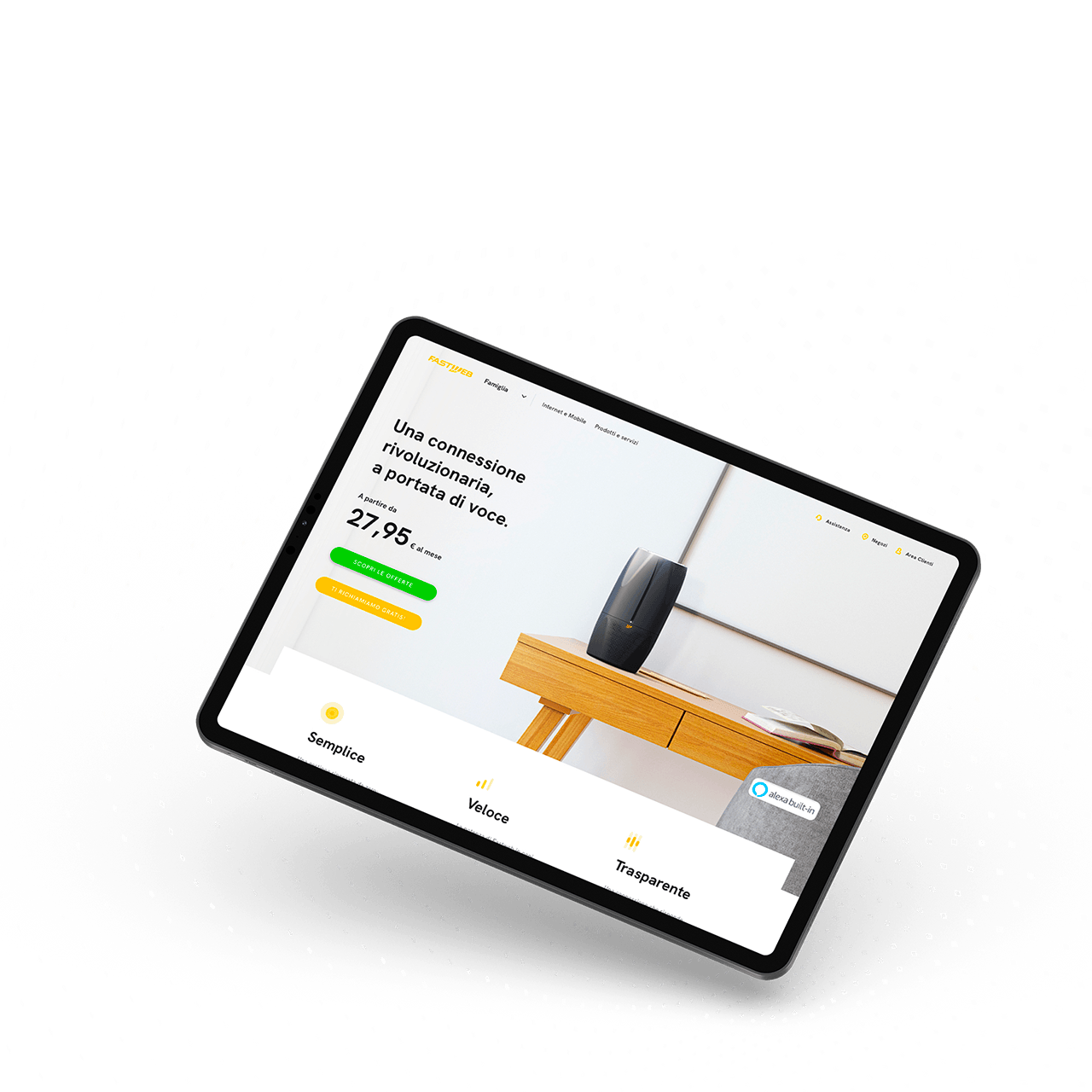 Viewing the Nexxt platform interface on a tablet
