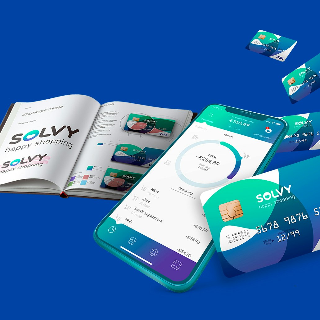 Servizi Sketchin, Brand experience & identity - App mobile Solvy, brand identity