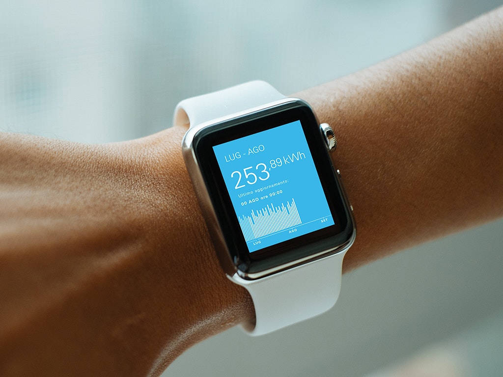 Servizi Sketchin, Experience design - notifica Enel su smartwatch