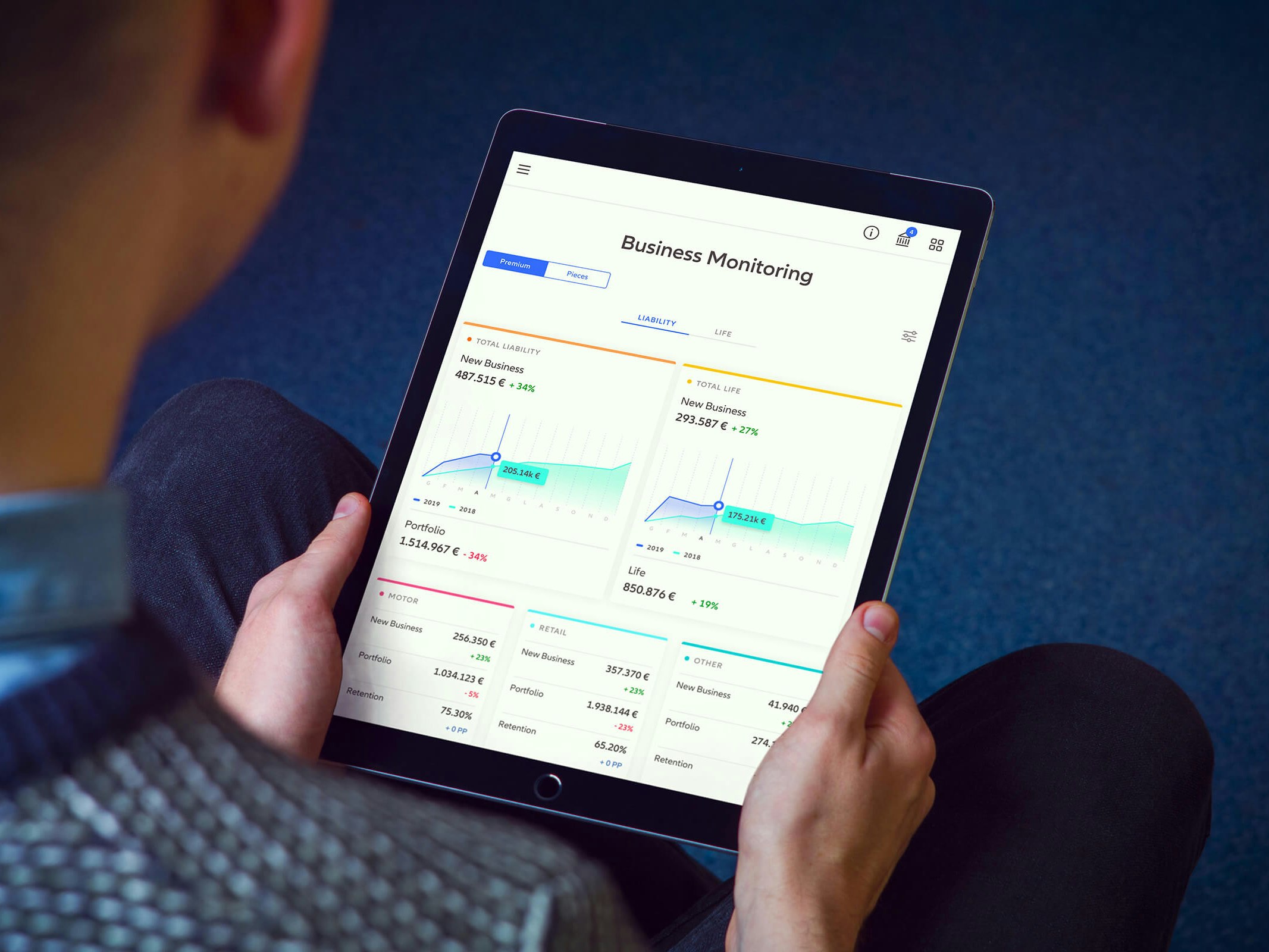 Sketchin - Future Scenario Design - applicazione bancaria con assistente personale dotato di intelligenza predittiva