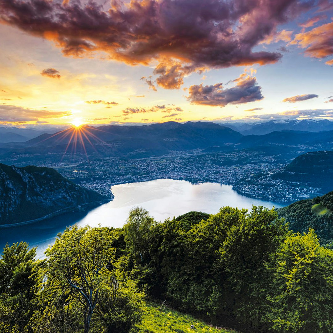 Sketchin - Futures Research - panorama del lago di Lugano