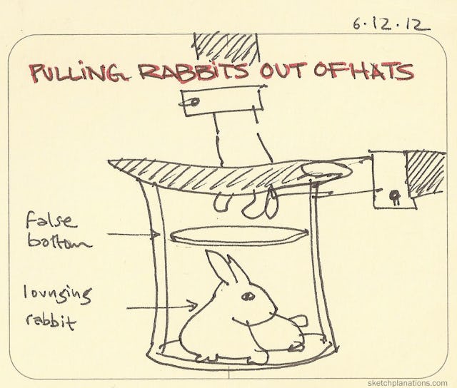 pulling rabbits out of hats