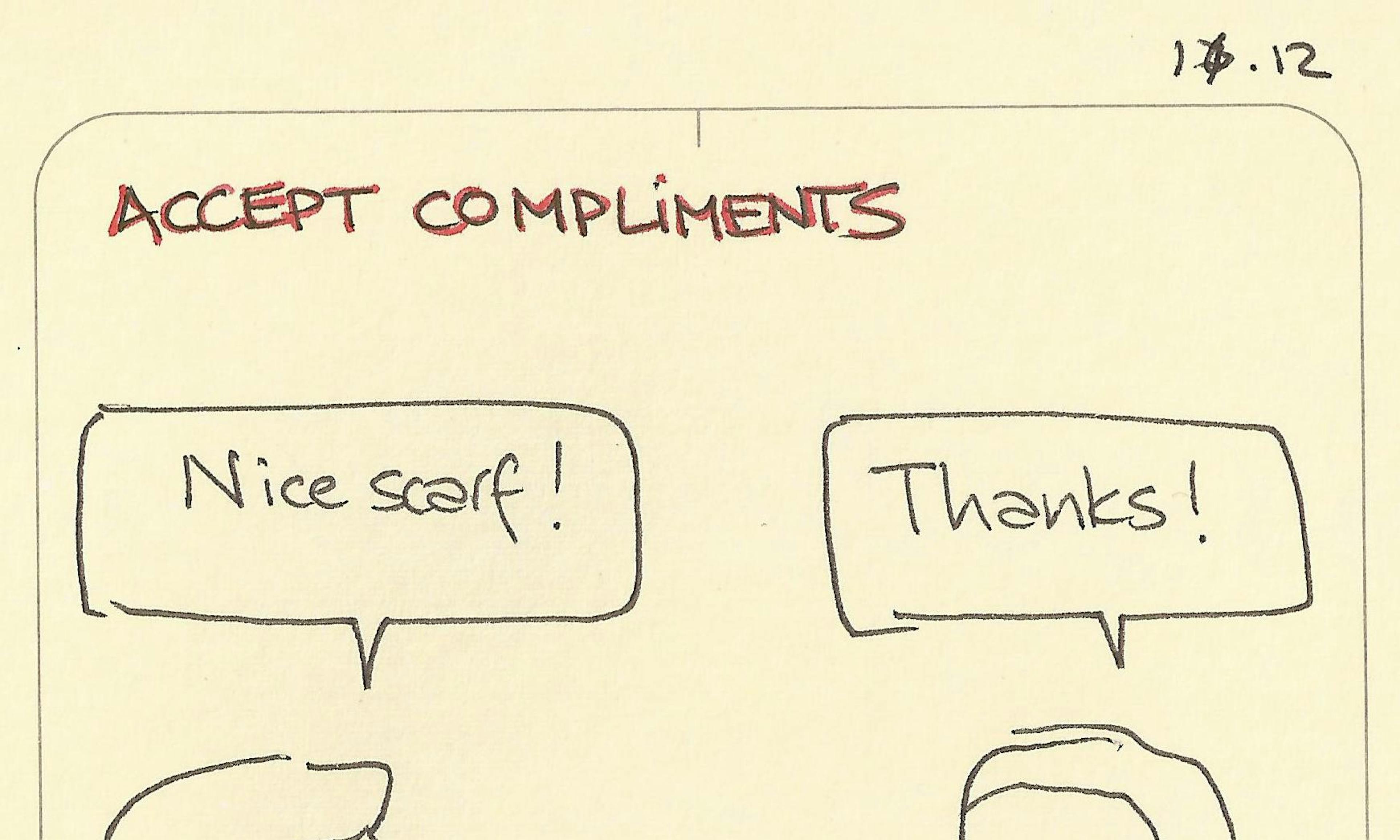 Accept compliments sketch