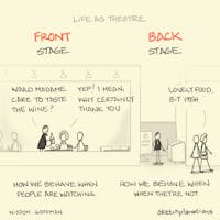 Front stage, back stage - Sketchplanations