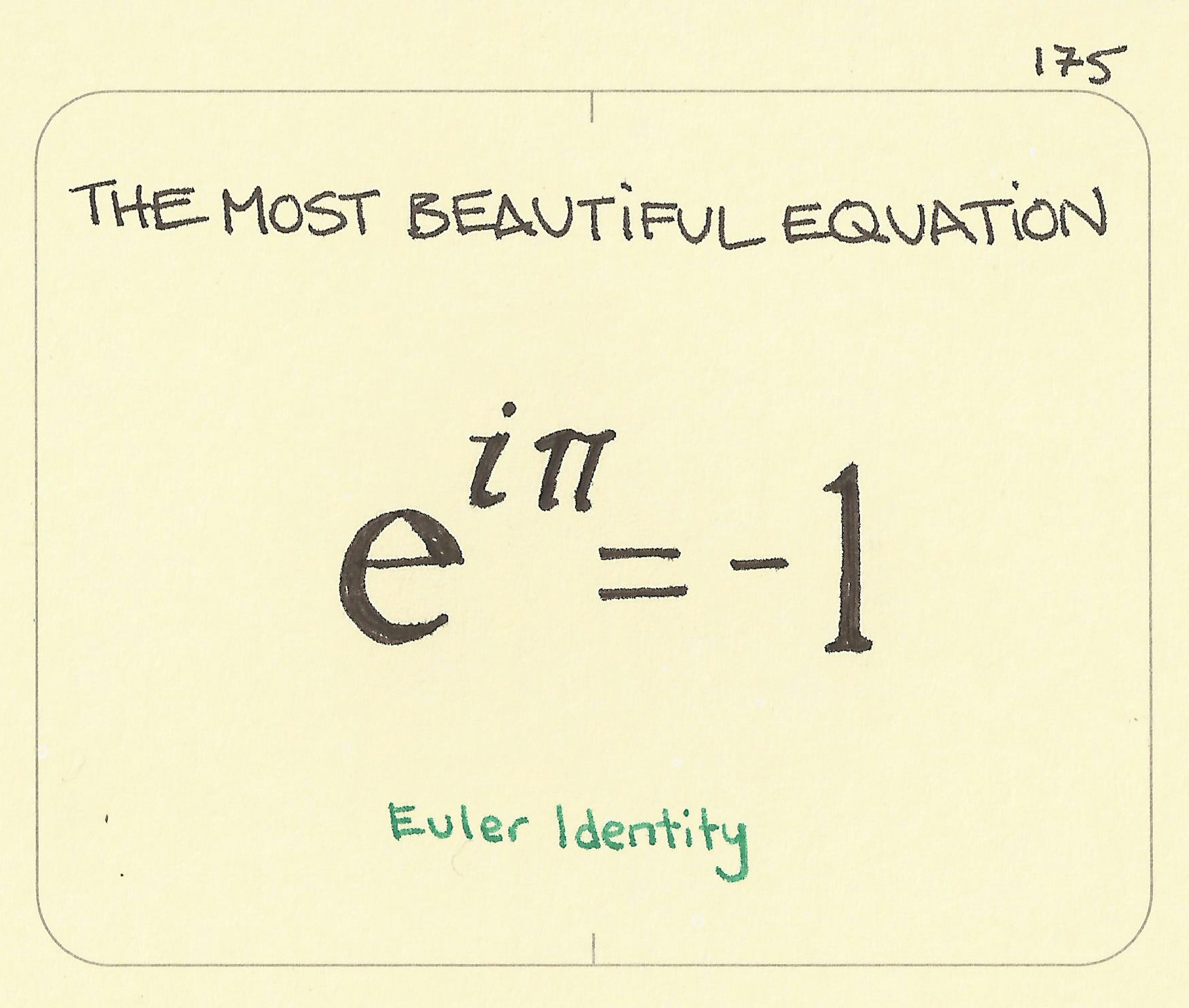 The most beautiful equation - Sketchplanations