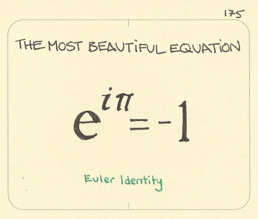 The most beautiful equation Sketchplanations
