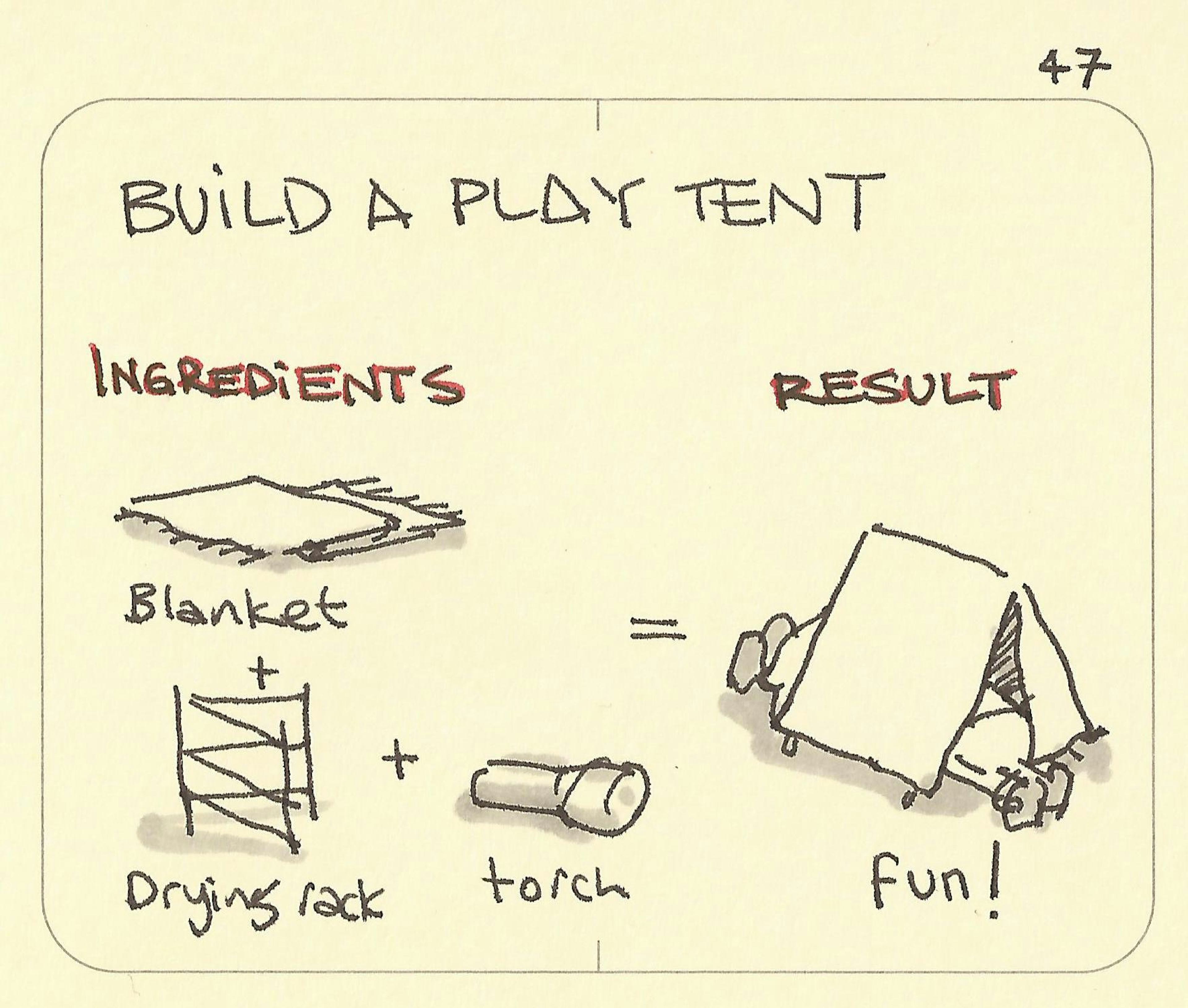 Build a play tent - Sketchplanations