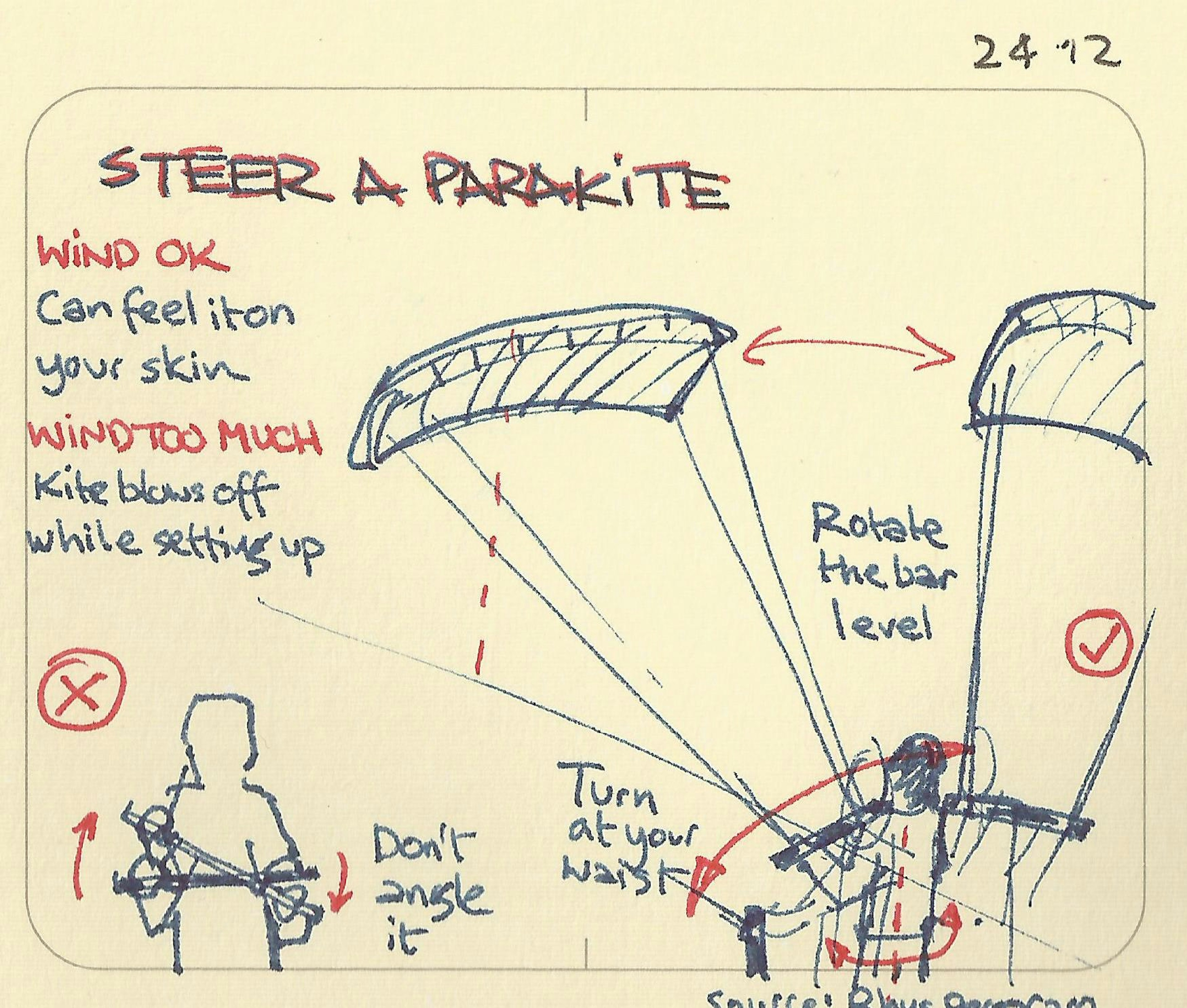 Steer a parakite