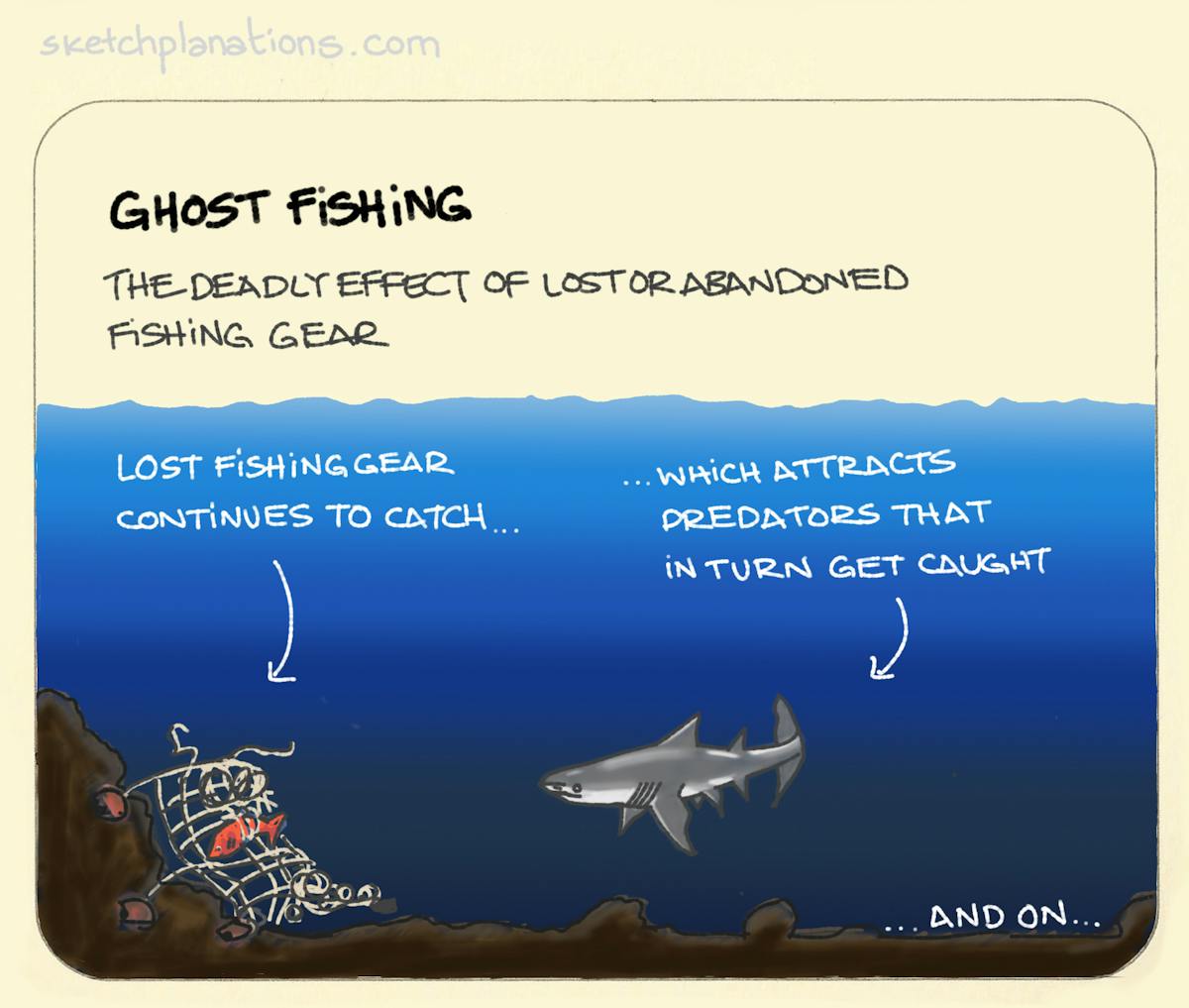 Ghost fishing - Sketchplanations