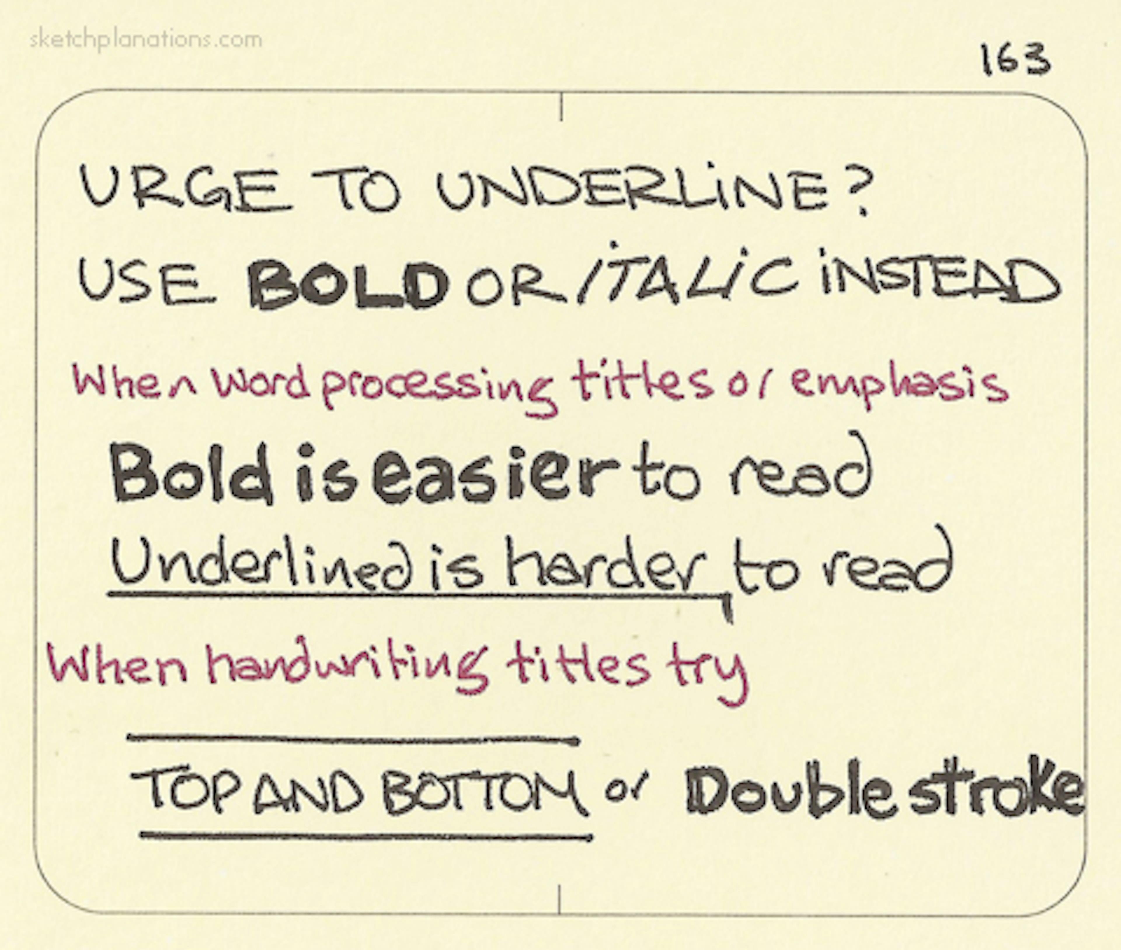 Style your texts with bold, underlines!