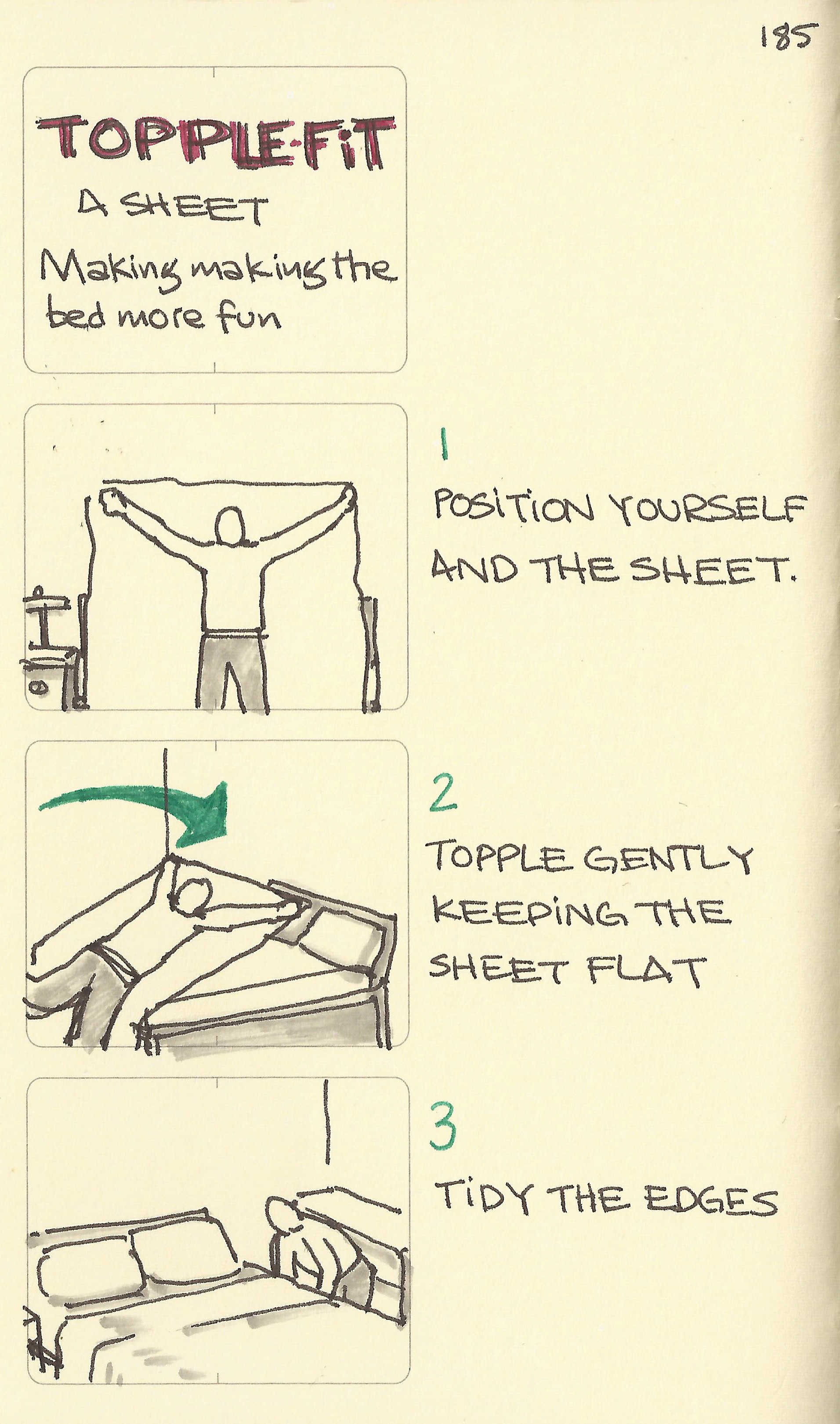 Topple-fit a sheet - Sketchplanations