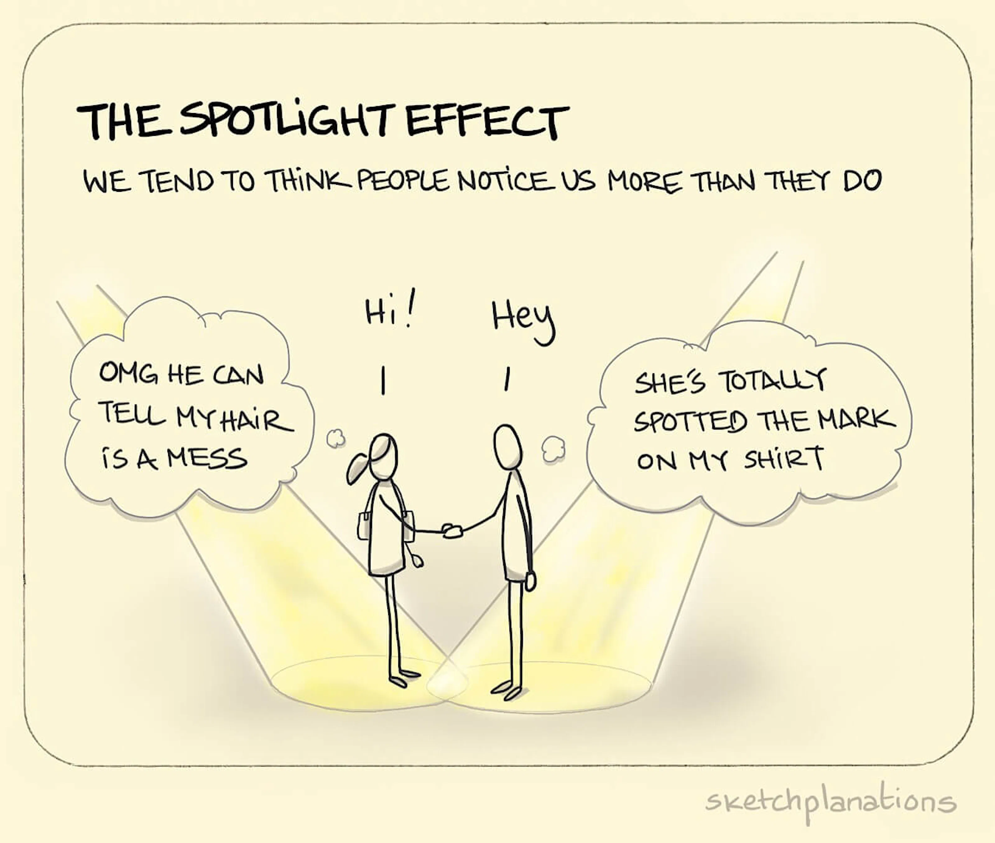 The Spotlight Effect Sketchplanations
