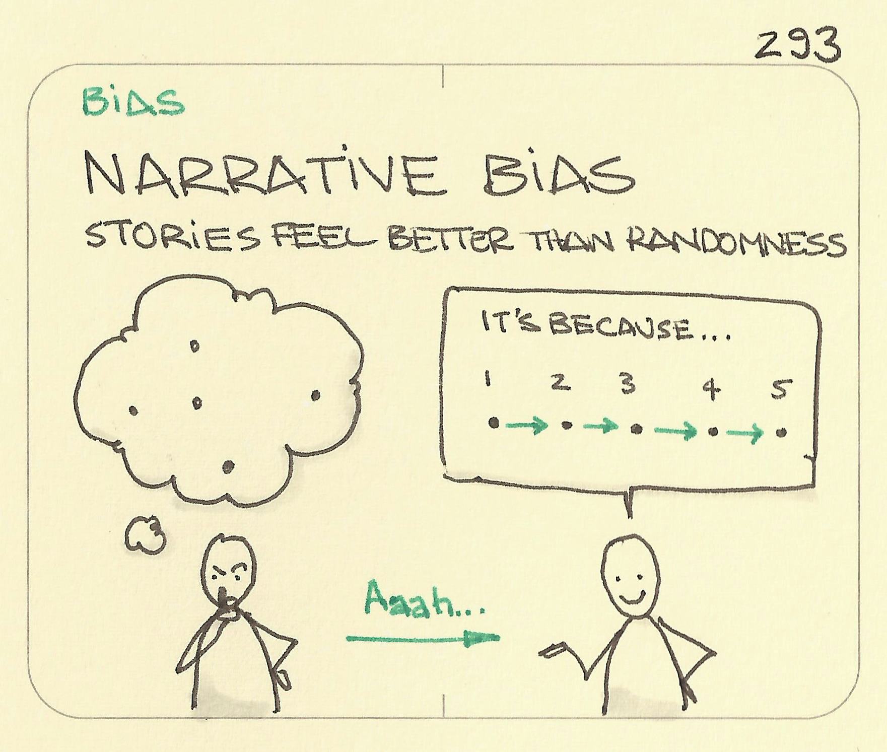 Narrative bias - Sketchplanations