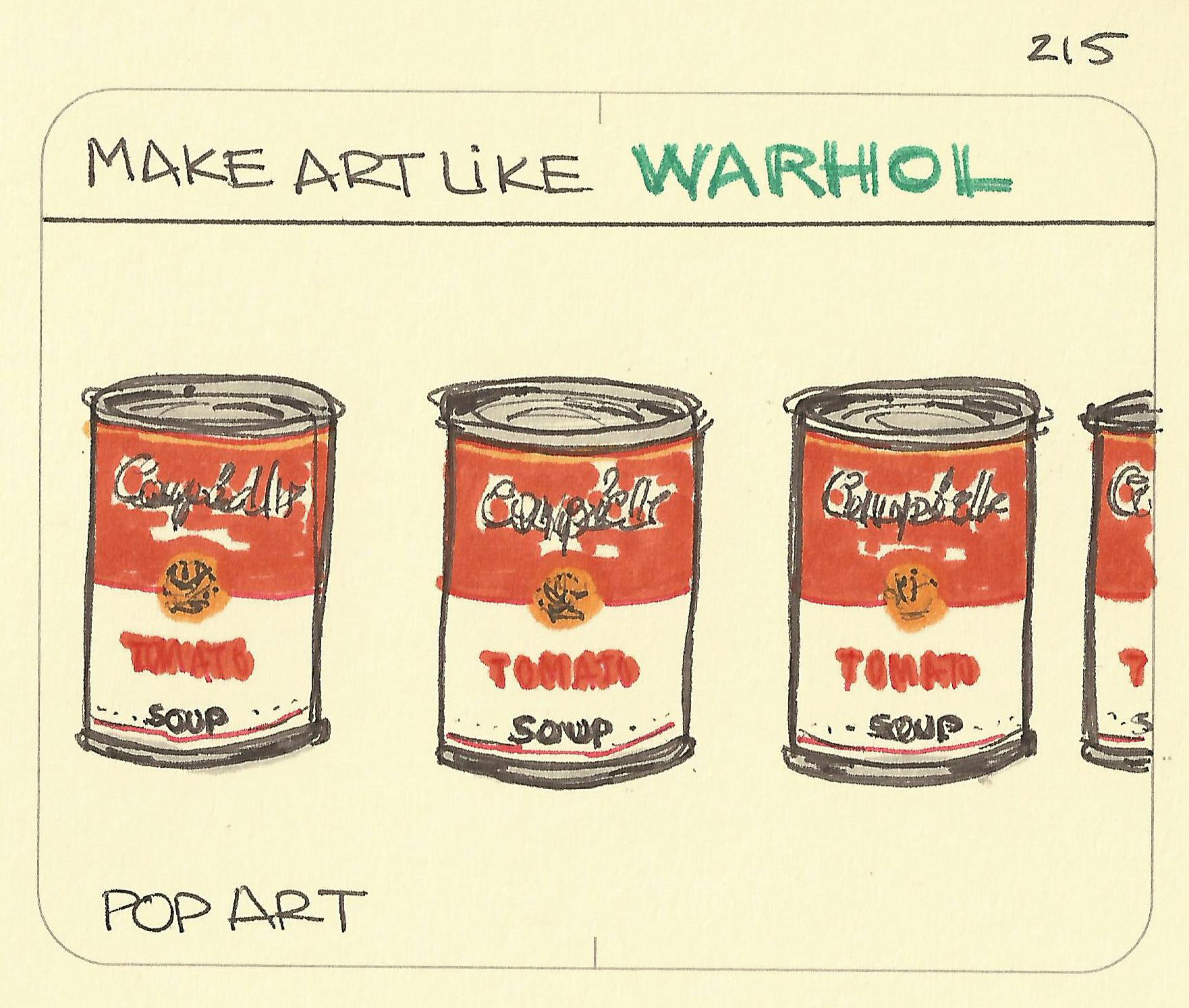 Make art like Warhol - Sketchplanations