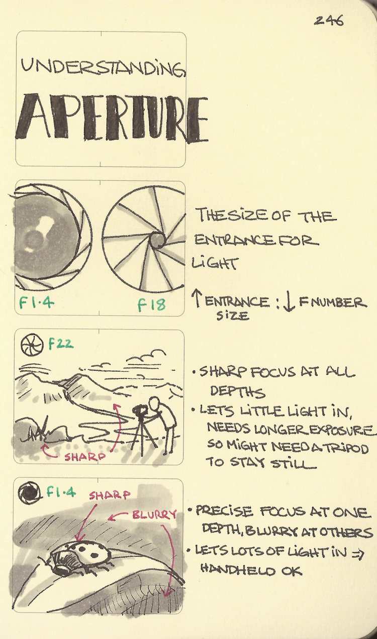 Aperture Help Understanding aperture - Sketchplanations