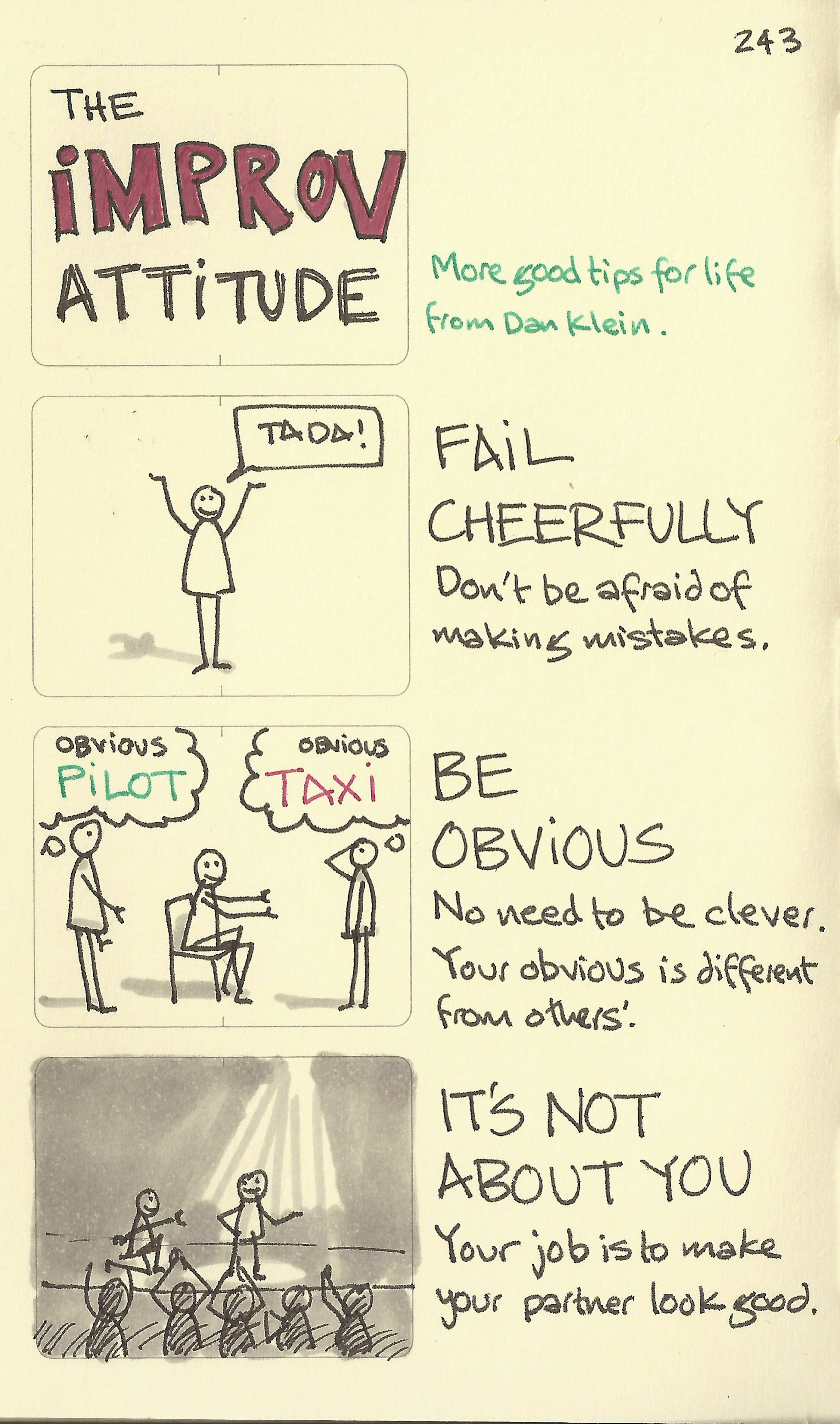 The improv attitude - Sketchplanations
