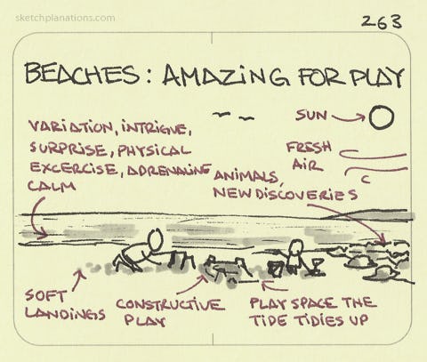 Beaches: amazing for play - Sketchplanations