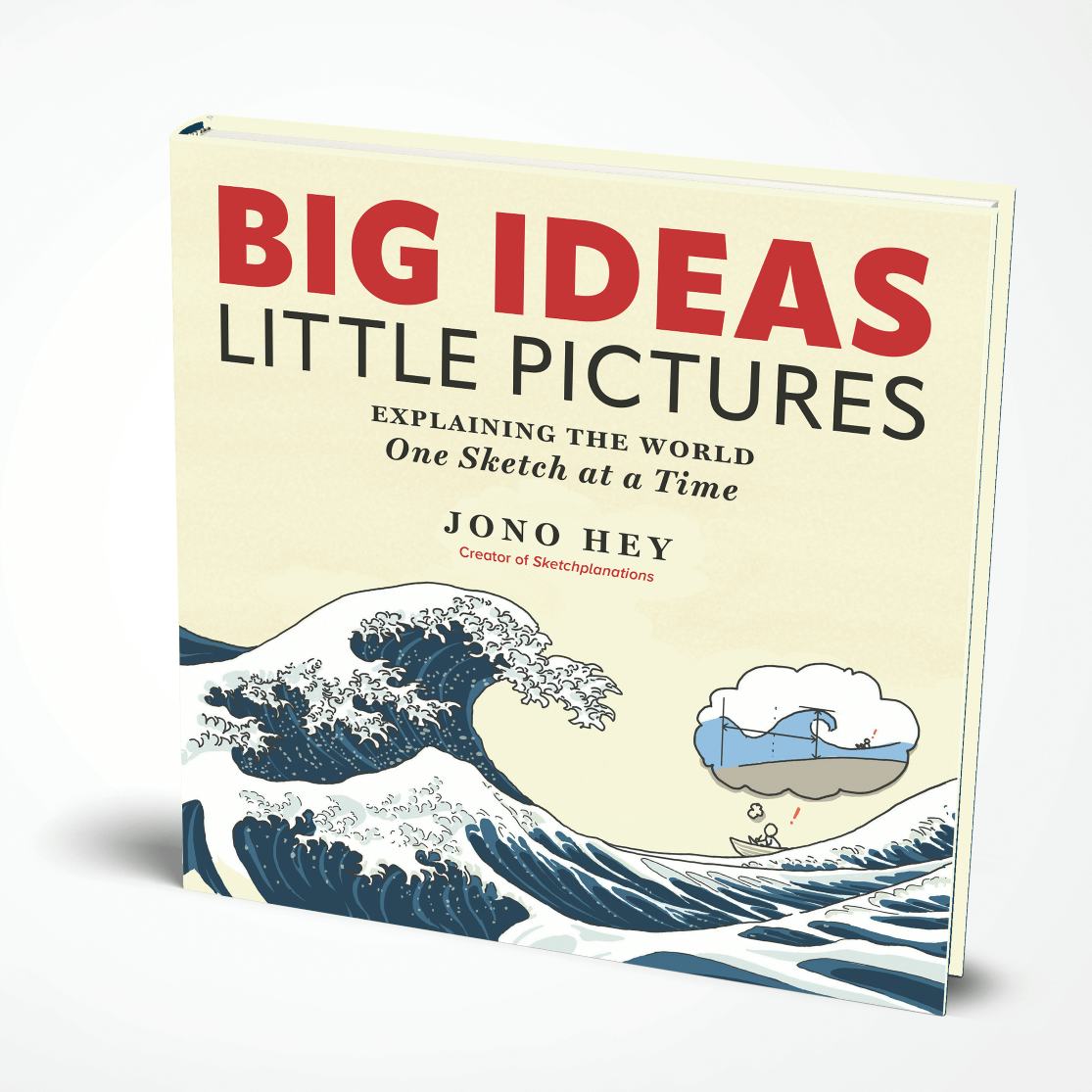 Book cover for Big Ideas Little Pictures book of sketchplanations by Jono Hey