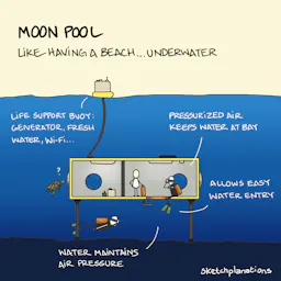 Moon Poolk Moon pool - Sketchplanations